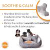 imageKampampH Pet Products Mothers Heated Dog Bed  Anxiety Relief Toy  Gray 16 X 20 Inches ExtraLarge for Dogs200L x 160W x 80Th