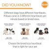imageKampampH Pet Products Mothers Heated Dog Bed  Anxiety Relief Toy  Gray 16 X 20 Inches ExtraLarge for DogsMedium Breed Heartbeat