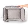 imageKampampH Pet Products Mothers Heated Dog Bed  Anxiety Relief Toy  Gray 16 X 20 Inches ExtraLarge for DogsMedium Breed Heartbeat