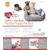 imageKampampH Pet Products Mothers Heated Dog Bed  Anxiety Relief Toy  Gray 16 X 20 Inches ExtraLarge for DogsMedium Breed Heartbeat