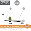 imageKampampH Pet Products Window Lounger with Oat Grass Cat Window Perch for Large Cats Farmed in USA NonGMO Grass Kit Sturdy Kitty Sill Window Hammock Bed Steel Frame Sturdy Suction Cups  23 X 12in