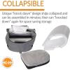imageKampampH Pet Products Bucket Booster Dog Car Seat Seat Belt Secured 2 Safety Leashes Washable Covers Sturdy Dog Booster Seats for Small to Medium Pets  Large GrayGrayGrayGray