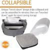 imageKampampH Pet Products Bucket Booster Dog Car Seat Seat Belt Secured 2 Safety Leashes Washable Covers Sturdy Dog Booster Seats for Small to Medium Pets  Large GrayGrayGrayGray