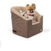 imageKampampH Pet Products Bucket Booster Dog Car Seat Seat Belt Secured 2 Safety Leashes Washable Covers Sturdy Dog Booster Seats for Small to Medium Pets  Large GrayGrayTanTan