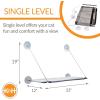 imageKampampH Pet Products Window Lounger Cat Window Perch for Large Cats Sturdy Kitty Sill Window Hammock Bed Steel Frame Sturdy Suction Cups Washable Shelf Cover Foldable  23 X 12in Fleece
