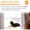 imageKampampH Pet Products Window Lounger Cat Window Perch for Large Cats Sturdy Kitty Sill Window Hammock Bed Steel Frame Sturdy Suction Cups Washable Shelf Cover Foldable  23 X 12in Fleece