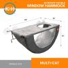 image:imageKampH Cat Window Perch EZ Mount Double Window Hammock  Sturdy 2Level Kitty Sill Seat Strong Suction Cups Metal Frame CordFree Cozy Sunbathing Bed for Multiple Indoor Cats Holds 50 lbs