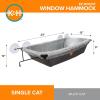 image:imageKampH Cat Window Perch EZ Mount Window Hammock  Sturdy Kitty Sill Seat Strong Suction Cups Metal Frame SpaceSaving CordFree Design Cozy Sunbathing Bed for Large Indoor Cats Holds 50 lbs