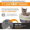 image:imageKampH Heated Cat and Dog Bed Indoor Thermo Pet Sofa with Removable Waterproof Cat Heating Pad Indoor Warming Orthopedic Dog Couch Bed Machine Washable Non Slip Base MET Listed  Gray 26 x 18