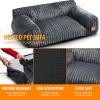 image:imageKampH Heated Cat and Dog Bed Indoor Thermo Pet Sofa with Removable Waterproof Cat Heating Pad Indoor Warming Orthopedic Dog Couch Bed Machine Washable Non Slip Base MET Listed  Gray 26 x 18