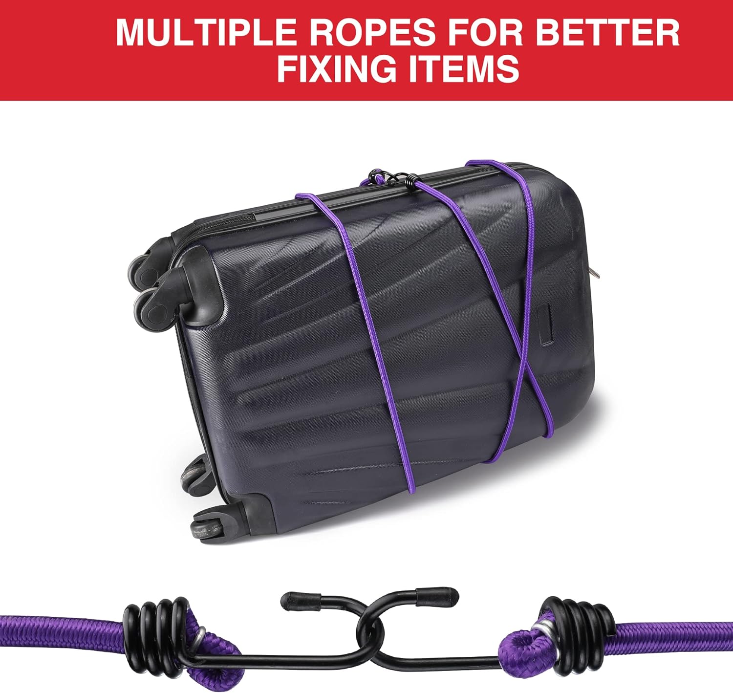 WORKPRO Bungee Cords Heavy Duty Outdoor  22 PCS in Storage Jar Includes 10 18 24 30 36 48 Bungie Cord Bundle Assortment with Metal HookWORKPRO Bungee Cords Heavy Duty Outdoor  22 PCS in Storage Jar Includes 10 18 24 30 36 48 Bungie Cord Bundle Assortment with Metal Hook