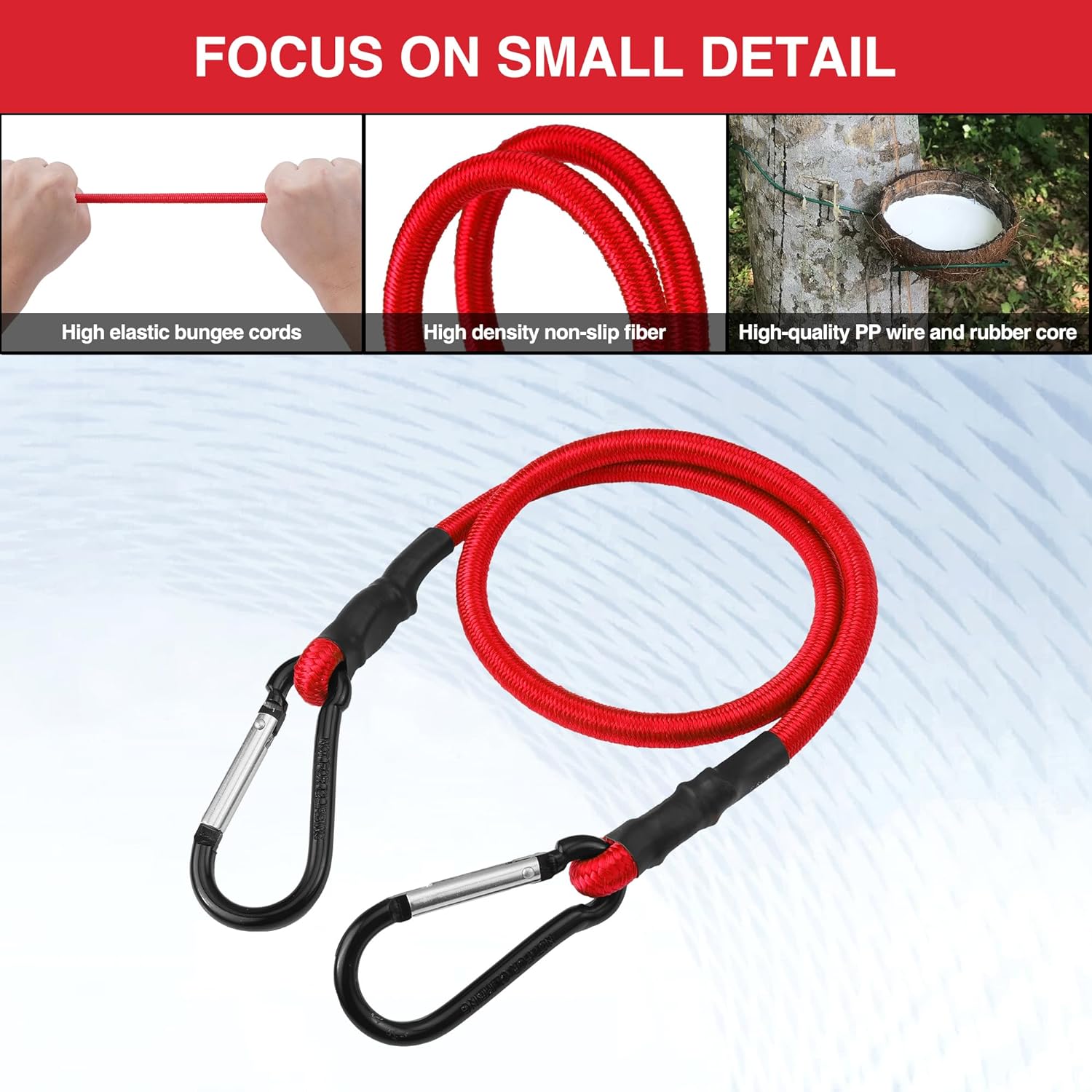 WORKPRO Bungee Cords with Aluminum Alloy Hook 8 Pack Long Heavy Duty Bungee Cord Assorted Size 18 24 48 60 Extra Strong Black Bungee Straps for Luggage Rack Camping Cargo Bike TransportingWORKPRO Bungee Cords with Aluminum Alloy Hook 8 Pack Long Heavy Duty Bungee Cord Assorted Size 18 24 48 60 Extra Strong Black Bungee Straps for Luggage Rack Camping Cargo Bike Transporting