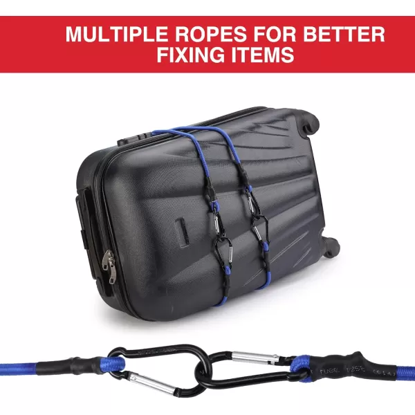 WORKPRO 24 Inch Bungee Cord with Aluminum Alloy Hook 4 Pack Superior Rubber Heavy Duty Straps Strong Elastic Rope for Outdoor Tent Luggage Rack Camping Cargo Bike Transporting Storage BlueWORKPRO 24 Inch Bungee Cord with Aluminum Alloy Hook 4 Pack Superior Rubber Heavy Duty Straps Strong Elastic Rope for Outdoor Tent Luggage Rack Camping Cargo Bike Transporting Storage Blue