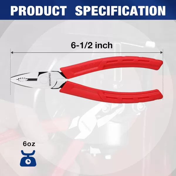 WORKPRO 65 Linesman S Screw Extractor PliersCombination Pliers with Unique Nonslip Jaws Stripped Screw Remover Tool Lineman Pliers for Quickly Removal of Damaged or Rusted FastenersWORKPRO 65 Linesman S Screw Extractor PliersCombination Pliers with Unique Nonslip Jaws Stripped Screw Remover Tool Lineman Pliers for Quickly Removal of Damaged or Rusted Fasteners