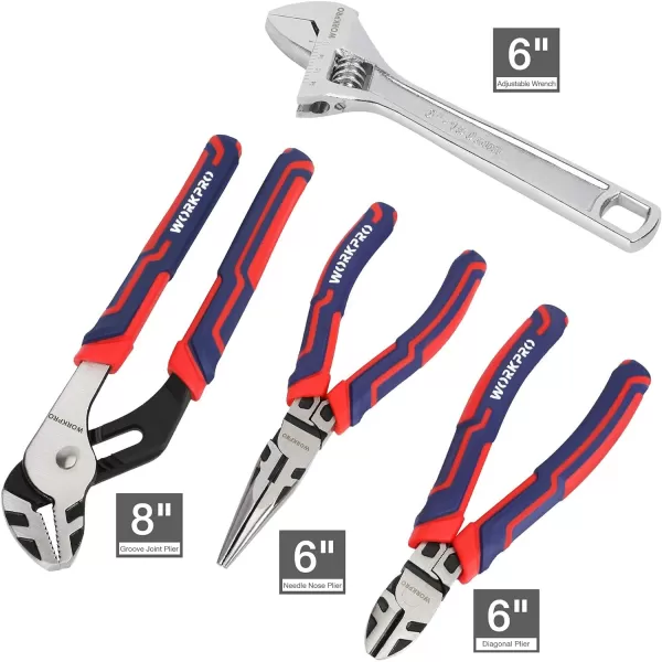 WORKPRO 87 Piece Household Hand Tool Kit General Auto Repair Tool Set with Pliers Screwdrivers Sockets Wrenches and Toolbox Storage Case Mechanic Tool Set for Homeowner Diyer HandymanWORKPRO 87 Piece Household Hand Tool Kit General Auto Repair Tool Set with Pliers Screwdrivers Sockets Wrenches and Toolbox Storage Case Mechanic Tool Set for Homeowner Diyer Handyman