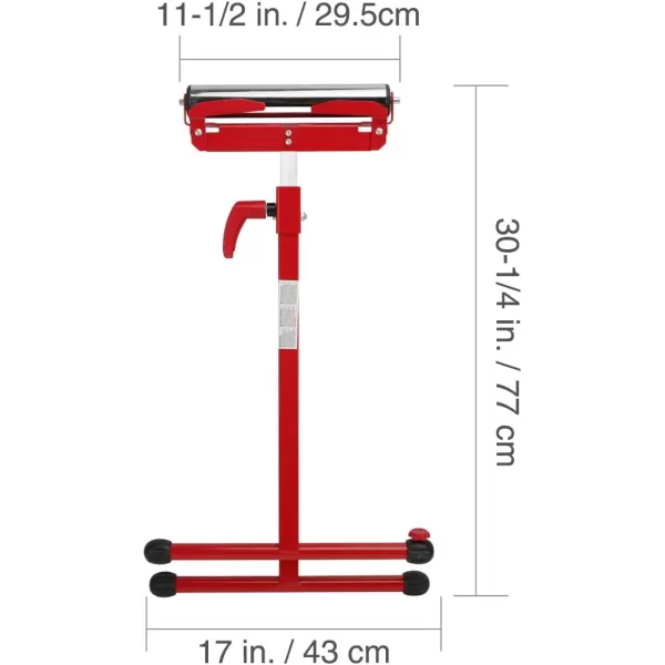 WORKPRO Folding Roller Stand Height Adjustable Heavy Duty 250 LB Load Capacity Outfeed Woodworking1