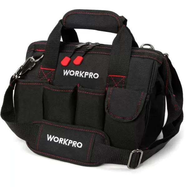 WORKPRO 16inch Close Top Wide Mouth Tool Storage Bag with Water Proof Rubber Base W081022A 16Storage Tool Bag 12