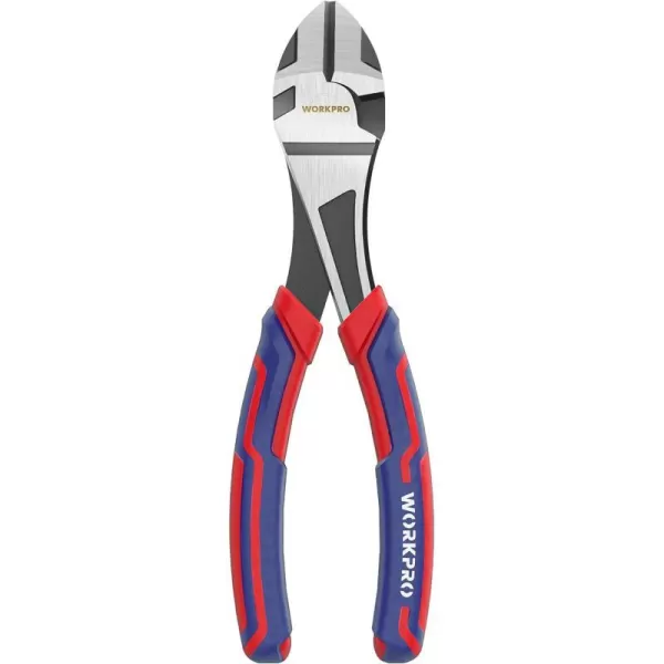 WORKPRO 7Inch Diagonal Pliers in CRV Steel for Cutting Wires Bimaterial Handle Comfort GripWORKPRO 7Inch Diagonal Pliers in CRV Steel for Cutting Wires Bimaterial Handle Comfort Grip