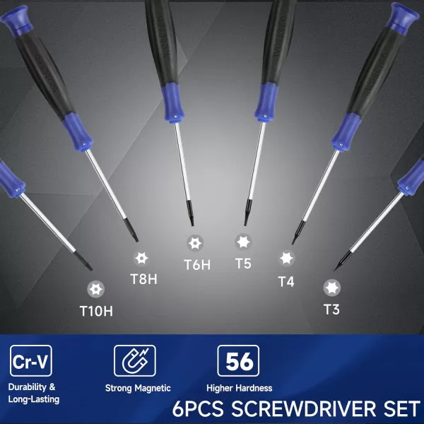 WORKPRO 12 in 1 Torx Screwdriver Set with T3 T4 T5 T6 T8 T10 Security Torx Bit amp Tweezers Precision Magnetic Screwdrivers Pry Bars Spudger for Eyeglass Watch Computer Laptop Phone with PouchWORKPRO 12 in 1 Torx Screwdriver Set with T3 T4 T5 T6 T8 T10 Security Torx Bit amp Tweezers Precision Magnetic Screwdrivers Pry Bars Spudger for Eyeglass Watch Computer Laptop Phone with Pouch