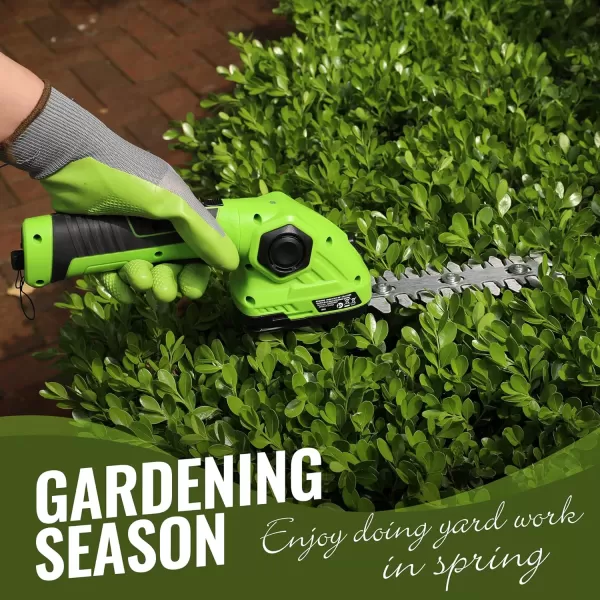 WORKPRO Pink Cordless Grass Shear amp Shrubbery Trimmer  2 in 1 Handheld Hedge Trimmer 72V Electric Grass Trimmer Hedge ShearsGrass Cutter 20Ah Rechargeable LithiumIon Battery  Pink RibbonGreen
