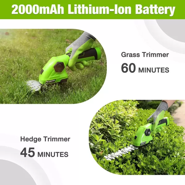 WORKPRO Pink Cordless Grass Shear amp Shrubbery Trimmer  2 in 1 Handheld Hedge Trimmer 72V Electric Grass Trimmer Hedge ShearsGrass Cutter 20Ah Rechargeable LithiumIon Battery  Pink RibbonGreen