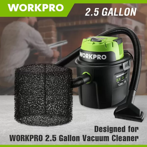 WORKPRO Replacements WetDry Vacs Vacuum Filters For WORKPRO W125080AE 25G Vacuum Cleaner  3 PackWORKPRO Replacements WetDry Vacs Vacuum Filters For WORKPRO W125080AE 25G Vacuum Cleaner  3 Pack