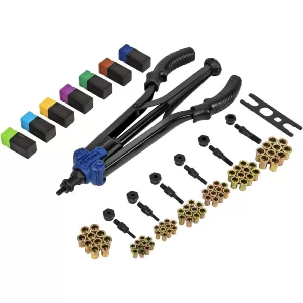 WORKPRO 15 Hand Rivet Nut Setter Kit  79Piece High Leverage Rivet Nut Tool with Metric amp SAE Mandrels and NutsWORKPRO 15 Hand Rivet Nut Setter Kit  79Piece High Leverage Rivet Nut Tool with Metric amp SAE Mandrels and Nuts