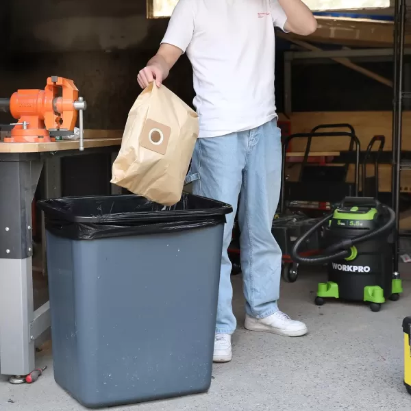 WORKPRO 5 Gallon Dust Collection Bag for W125089AE 5 Gallon Vacuum Cleaner  6 PackWORKPRO 5 Gallon Dust Collection Bag for W125089AE 5 Gallon Vacuum Cleaner  6 Pack