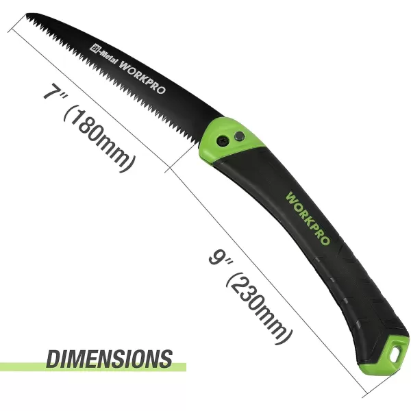 WORKPRO Folding Saw Small Hand Pruning Saw with 7 Inch Blade Portable Garden Saw with Triple Cut Teeth Ideal for Trees Trimming Cutting Camping Gardening Hunting Safety Button LockWORKPRO Folding Saw Small Hand Pruning Saw with 7 Inch Blade Portable Garden Saw with Triple Cut Teeth Ideal for Trees Trimming Cutting Camping Gardening Hunting Safety Button Lock