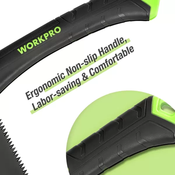 WORKPRO Folding Saw Small Hand Pruning Saw with 7 Inch Blade Portable Garden Saw with Triple Cut Teeth Ideal for Trees Trimming Cutting Camping Gardening Hunting Safety Button LockWORKPRO Folding Saw Small Hand Pruning Saw with 7 Inch Blade Portable Garden Saw with Triple Cut Teeth Ideal for Trees Trimming Cutting Camping Gardening Hunting Safety Button Lock