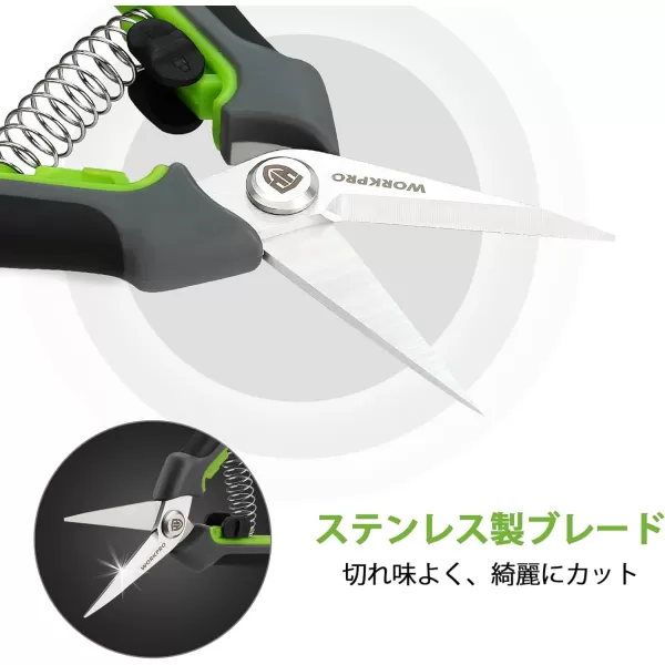 WORKPRO Pruning Shears625 Gardening Hand Scissors with SheathStainless Steel Straight Blade Hand Pruner for Precision Pruning and TrimmingWORKPRO Pruning Shears625 Gardening Hand Scissors with SheathStainless Steel Straight Blade Hand Pruner for Precision Pruning and Trimming