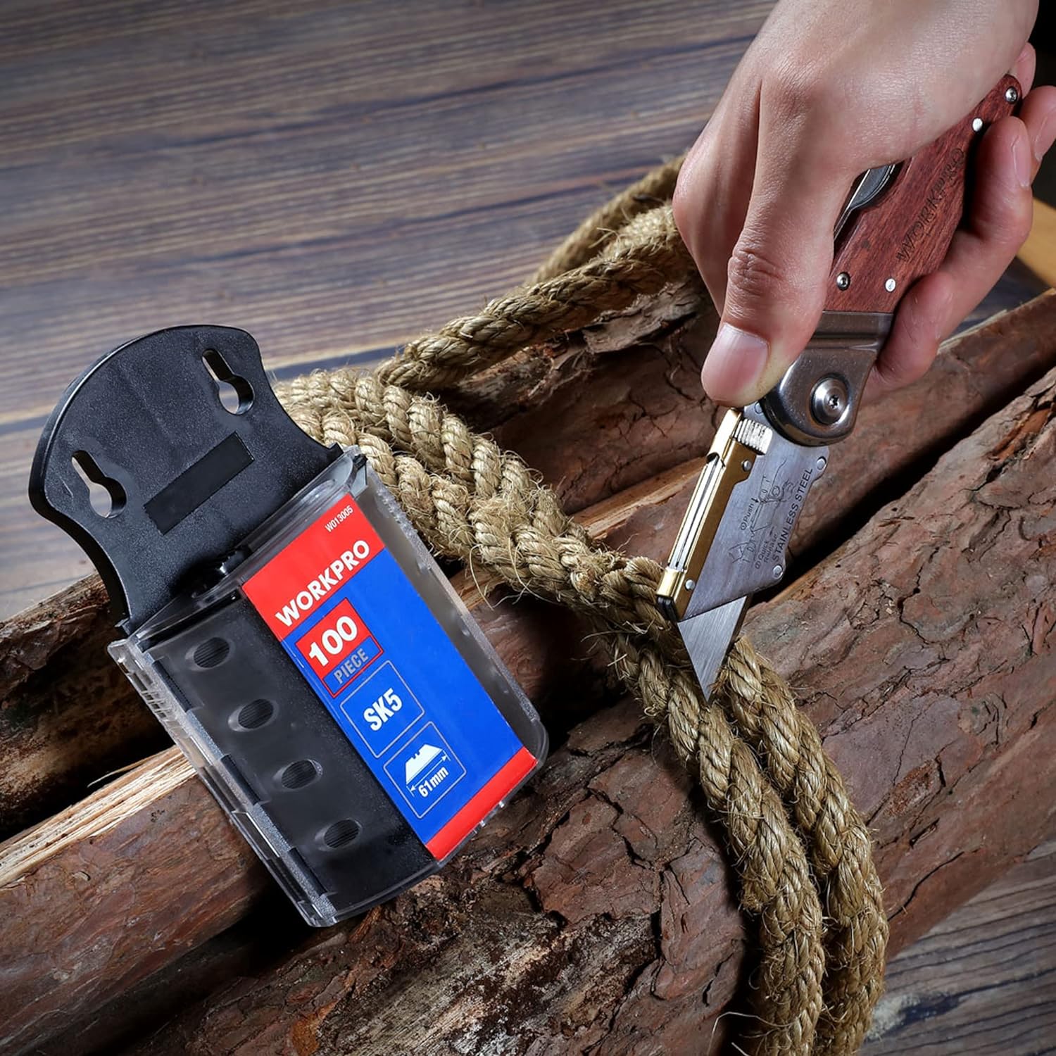 WORKPRO Lame Di Ricambio Per Cutter In Dispenser 100 Pezzi