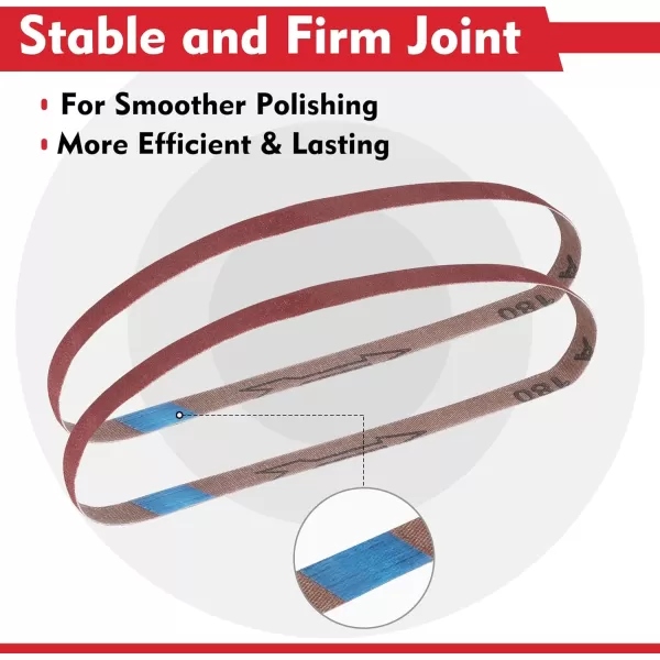 WORKPRO 36 Pack 1 x 30 Inch Sanding Belts Sandpaper Kit Aluminum Oxide Abrasive Belts 6 PCS Each of 6080120180240400 Grit Belt Sander Tools for Woodworking Metal Polishing Knife Sharpening12x18 inch