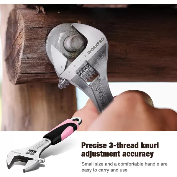 WORKPRO 10piece Pink Tool Kit Household Tools Set with Screwdriver Bits Holder Set Adjustable Wrench and Stubby Claw HammerPink RibbonWORKPRO 10piece Pink Tool Kit Household Tools Set with Screwdriver Bits Holder Set Adjustable Wrench and Stubby Claw HammerPink Ribbon