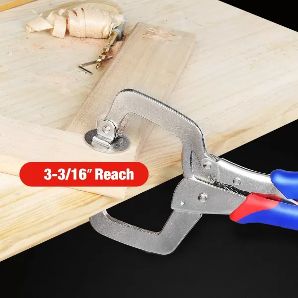 WORKPRO 11 Face Clamp Locking CClamp Metal Pocket Hole Clamp for Woodworking and Jig Pocket HoleWORKPRO 11 Face Clamp Locking CClamp Metal Pocket Hole Clamp for Woodworking and Jig Pocket Hole