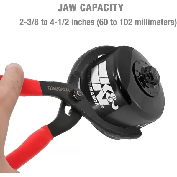 WORKPRO 12 Adjustable Oil Filter Pliers Wrench Adjustable Oil Filter Removal Tool Ideal For Engine Filters Conduit amp Fittings W114083AWORKPRO 12 Adjustable Oil Filter Pliers Wrench Adjustable Oil Filter Removal Tool Ideal For Engine Filters Conduit amp Fittings W114083A