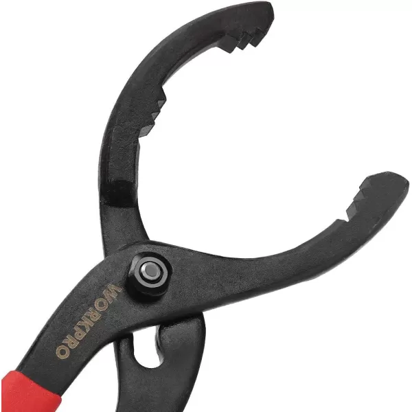 WORKPRO 12 Adjustable Oil Filter Pliers Wrench Adjustable Oil Filter Removal Tool Ideal For Engine Filters Conduit amp Fittings W114083AWORKPRO 12 Adjustable Oil Filter Pliers Wrench Adjustable Oil Filter Removal Tool Ideal For Engine Filters Conduit amp Fittings W114083A