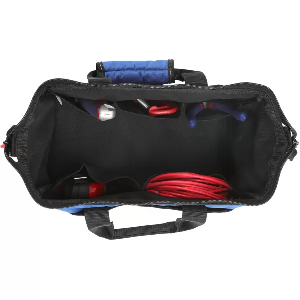 WORKPRO 13inch Tool Bag Wide Mouth Tool Tote Bag with Inside Pockets for Tool StorageBlue