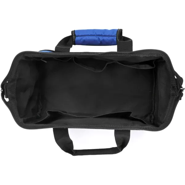 WORKPRO 13inch Tool Bag Wide Mouth Tool Tote Bag with Inside Pockets for Tool StorageBlue