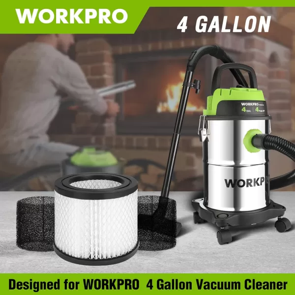 WORKPRO 1PC Cartridge Filter And 2PC Foam Wet Filter For WORKPRO W125088AE 4G Vacuum CleanerWORKPRO 1PC Cartridge Filter And 2PC Foam Wet Filter For WORKPRO W125088AE 4G Vacuum Cleaner