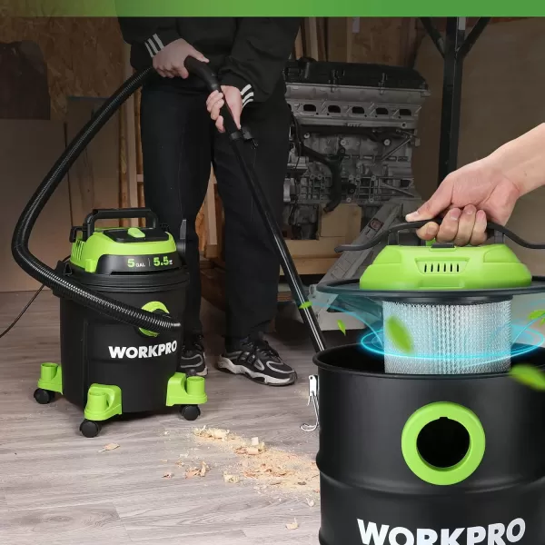 WORKPRO 1PC Cartridge Filteramp2PC Foam Wet Filter For WORKPRO W125089AEW125090AEW125091AE 6G Vacuum CleanerWORKPRO 1PC Cartridge Filteramp2PC Foam Wet Filter For WORKPRO W125089AEW125090AEW125091AE 6G Vacuum Cleaner