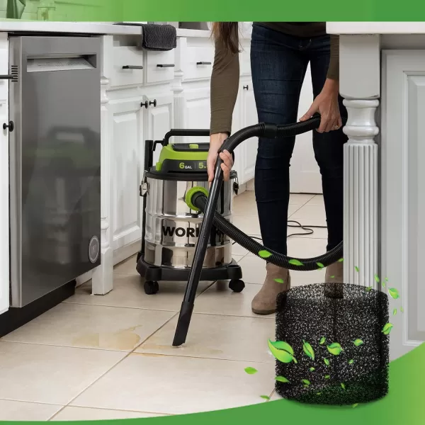 WORKPRO 1PC Cartridge Filteramp2PC Foam Wet Filter For WORKPRO W125089AEW125090AEW125091AE 6G Vacuum CleanerWORKPRO 1PC Cartridge Filteramp2PC Foam Wet Filter For WORKPRO W125089AEW125090AEW125091AE 6G Vacuum Cleaner