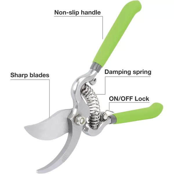 WORKPRO 2Piece Pruning Shears Set Drop Forged 8 Bypass Garden Shears and 8 Handing Pruner with Steel Straight BladeWORKPRO 2Piece Pruning Shears Set Drop Forged 8 Bypass Garden Shears and 8 Handing Pruner with Steel Straight Blade