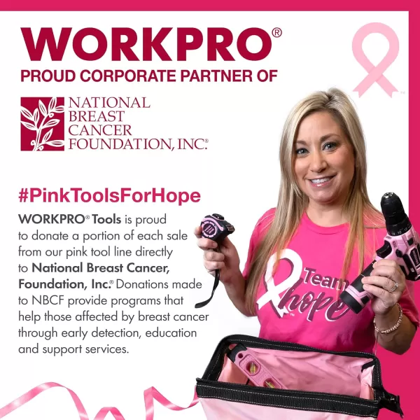 WORKPRO 3Piece Pliers Set Pink Pliers Tool Set Including Needle Nose Pliers Diagonal Cutting Pliers and Slip Joint Pliers for Plumbing Automotive and General Applications  Pink RibbonWORKPRO 3Piece Pliers Set Pink Pliers Tool Set Including Needle Nose Pliers Diagonal Cutting Pliers and Slip Joint Pliers for Plumbing Automotive and General Applications  Pink Ribbon