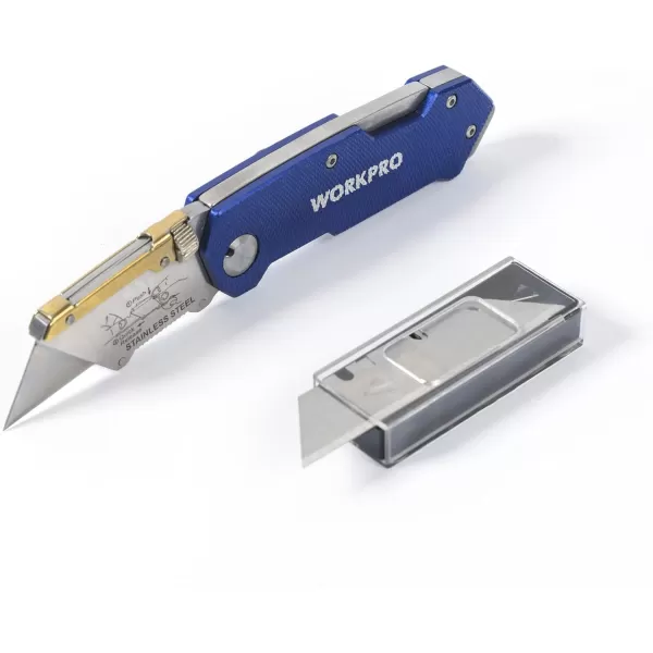 WORKPRO 3in1 Jab Saw and Folding Utility Knife Combo Kit  Extra 2 Saw Blades and 10 Standard Utility Blades IncludedWORKPRO 3in1 Jab Saw and Folding Utility Knife Combo Kit  Extra 2 Saw Blades and 10 Standard Utility Blades Included
