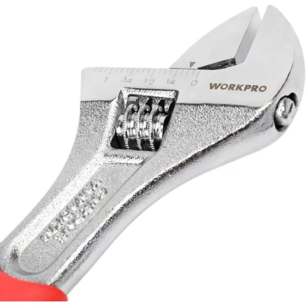 WORKPRO 3piece Adjustable Wrench Set CRV with Rubberized AntiSlip Grips 6inch 8inch 10inchWORKPRO 3piece Adjustable Wrench Set CRV with Rubberized AntiSlip Grips 6inch 8inch 10inch