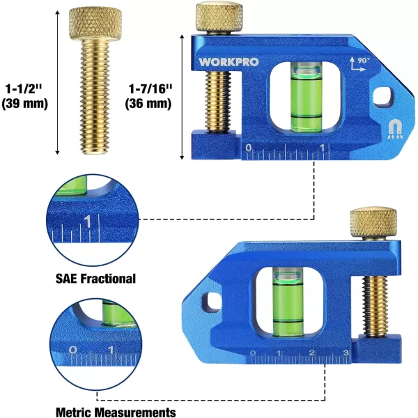 WORKPRO Conduit Bending Level Magnetic Level Pipe Level Bubble Vial for 90 Measurement Aluminum Alloy Construction 25inch Cobalt BlueWORKPRO Conduit Bending Level Magnetic Level Pipe Level Bubble Vial for 90 Measurement Aluminum Alloy Construction 25inch Cobalt Blue