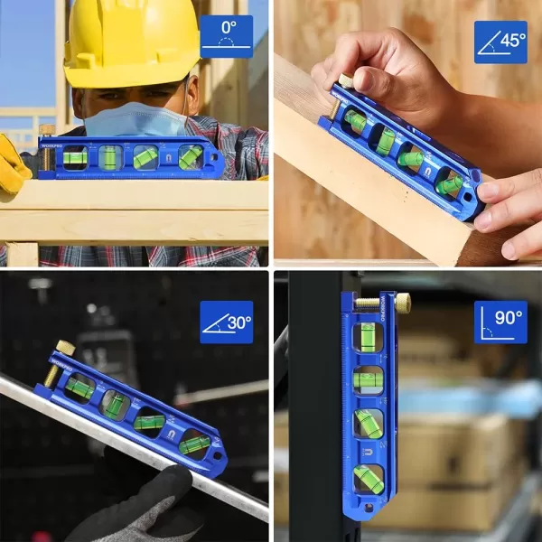 WORKPRO Conduit Bending Level Magnetic Torpedo Level Pipe Level Bubble Vials for 0903045 Measurements Aluminum Alloy Construction 63inch Cobalt BlueWORKPRO Conduit Bending Level Magnetic Torpedo Level Pipe Level Bubble Vials for 0903045 Measurements Aluminum Alloy Construction 63inch Cobalt Blue