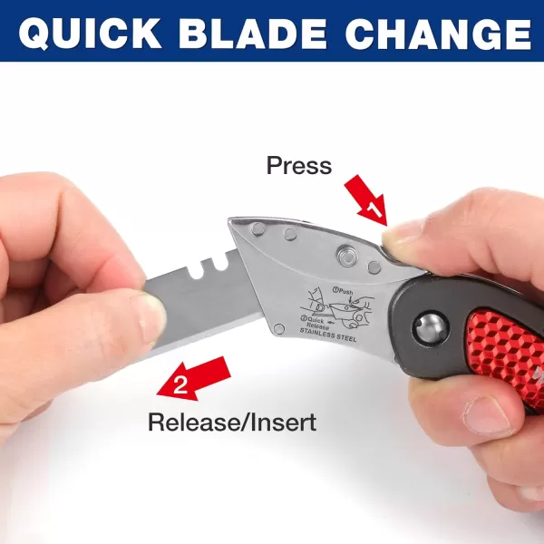 WORKPRO Folding Utility Knife Set Quick Change Blade Backlock Mechanism 3piece with 10piece Extra BladesWORKPRO Folding Utility Knife Set Quick Change Blade Backlock Mechanism 3piece with 10piece Extra Blades