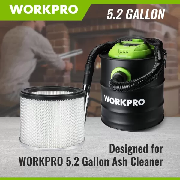 WORKPRO Replacement Cartridge Filter For WORKPRO W125081AE Ash Cleaner  Washable and ReusableWORKPRO Replacement Cartridge Filter For WORKPRO W125081AE Ash Cleaner  Washable and Reusable